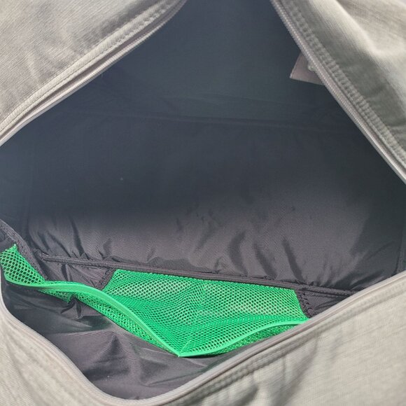 Nike Plaid Patent Gray With Black Accent Duffle Bag - Picture 7 of 10